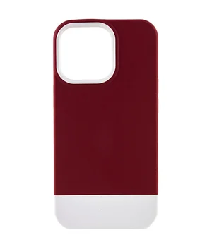 Чехол TPU+PC Bichromatic для Apple iPhone 13 Pro Max (6.7") Wine / White