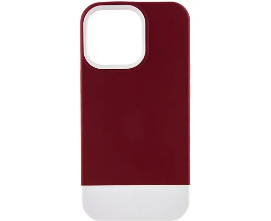 Чехол TPU+PC Bichromatic для Apple iPhone 13 Pro Max (6.7") Wine / White