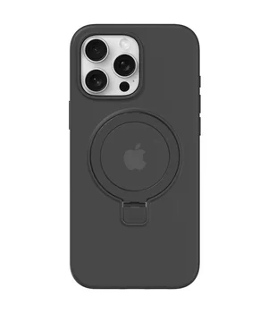 Чехол Silicone Case Full Protective with Ring для Apple iPhone 13 Pro Max (6.7") Black