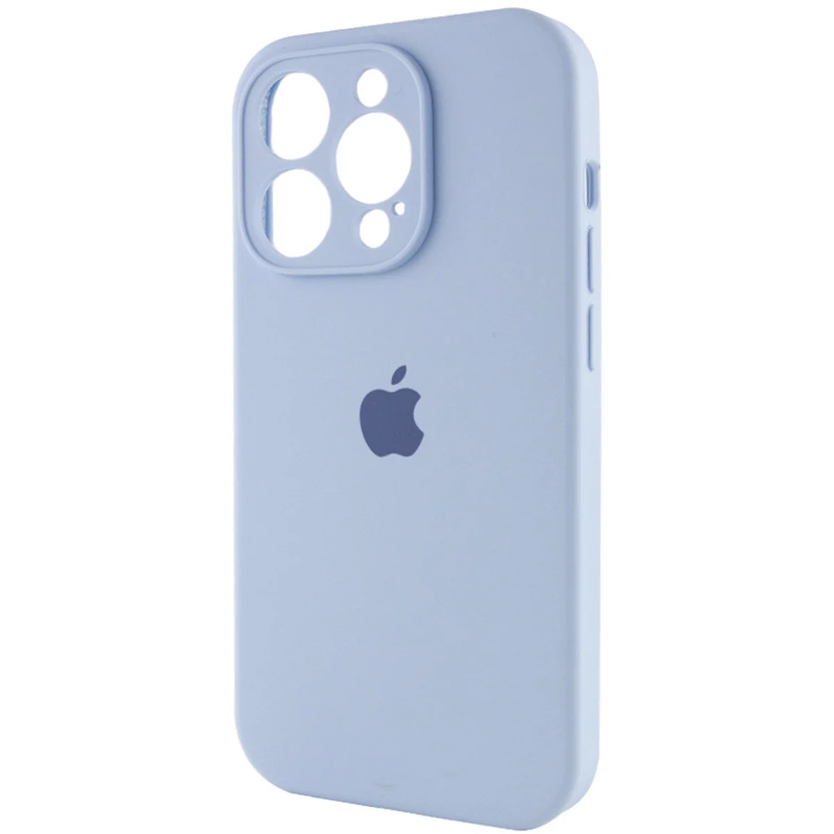 Чехол Silicone Case Full Camera Protective (AA) для Apple iPhone 13 Pro Max (6.7") Голубой / Lilac Blue