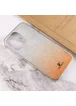 TPU+Glass чехол Swarovski для Apple iPhone 13 Pro Max (6.7") Оранжевый