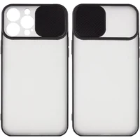 Чехол Camshield mate TPU со шторкой для камеры для Apple iPhone 13 Pro Max (6.7") Черный