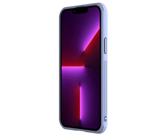 Кожаная накладка Nillkin Camshield Leather (шторка на камеру) для Apple iPhone 13 Pro Max (6.7") Сиреневый / Purple