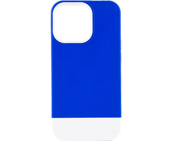 Чохол TPU+PC Bichromatic для Apple iPhone 13 Pro Max (6.7") Navy Blue / White