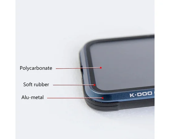 Чохол PC+TPU+Metal K-DOO Ares для Apple iPhone 13 Pro Max (6.7") Синій