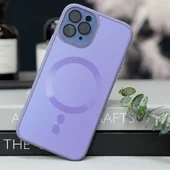 Чехол TPU+Glass Sapphire Midnight with MagSafe для Apple iPhone 13 Pro Max (6.7") Сиреневый / Dasheen
