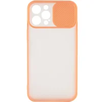Чехол Camshield mate TPU со шторкой для камеры для Apple iPhone 13 Pro Max (6.7") Розовый