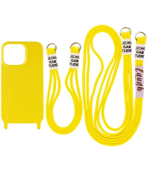 Чехол TPU two straps California для Apple iPhone 13 Pro Max (6.7") Желтый