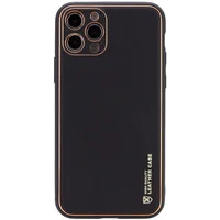 Шкіряний чохол Xshield для Apple iPhone 13 Pro Max (6.7") Чорний / Black