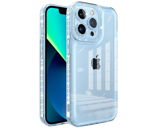 Чехол TPU Starfall Clear для Apple iPhone 13 Pro Max (6.7") Голубой