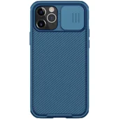 Карбонова накладка Nillkin Camshield (шторка на камеру) для Apple iPhone 13 Pro Max (6.7 ") Синій / Blue