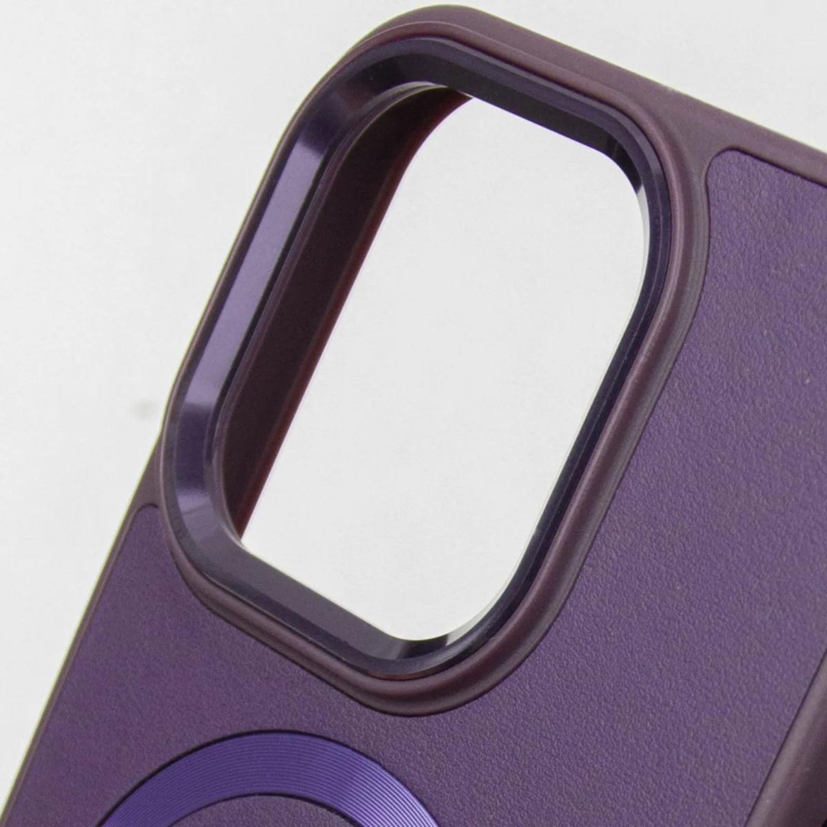 Кожаный чехол SnapCase with MagSafe для Apple iPhone 13 Pro Max (6.7") Dark Purple