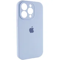 Чехол Silicone Case Full Camera Protective (AA) для Apple iPhone 13 Pro Max (6.7") Голубой / Lilac Blue