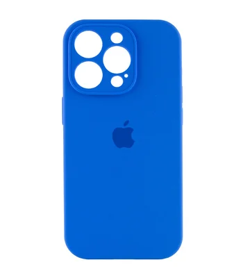 Чехол Silicone Case Full Camera Protective (AA) для Apple iPhone 13 Pro Max (6.7") Синий / Capri Blue / PVH