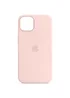 Чохол Silicone case (AAA) full with Magsafe and Animation для Apple iPhone 13 Pro Max (6.7") Рожевий / Chalk Pink