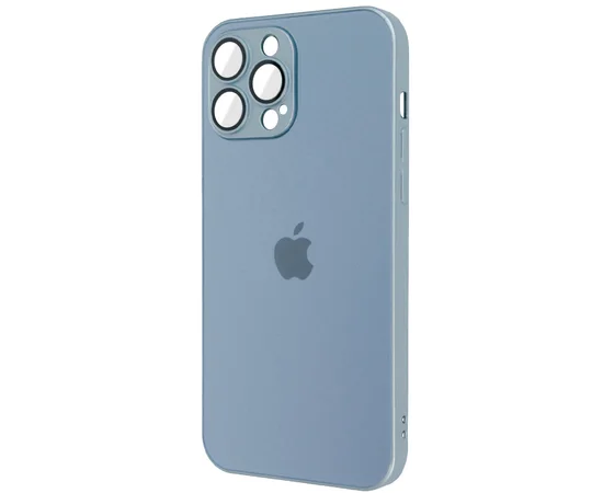 Чехол TPU+Glass Sapphire matte case для Apple iPhone 13 Pro Max (6.7") Sierra Blue