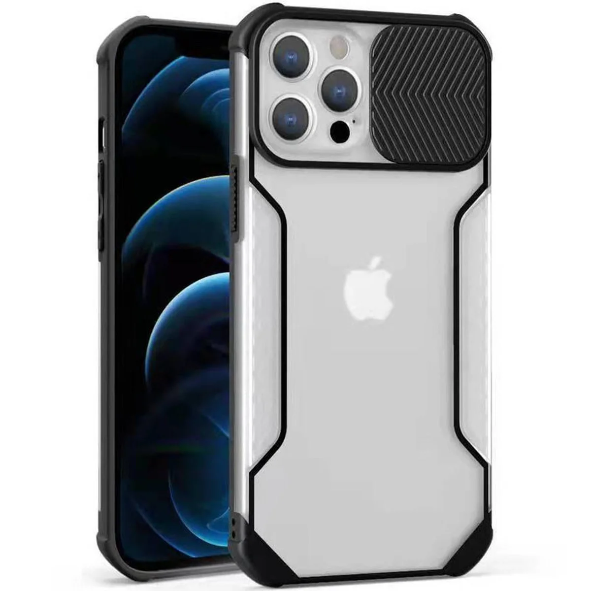 Чохол Camshield matte Ease TPU зі шторкою для Apple iPhone 13 Pro Max (6.7") Чорний