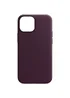 Шкіряний чохол Leather Case (AA Plus) та MagSafe для Apple iPhone 13 Pro Max (6.7") Dark Cherry