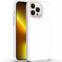 TPU чехол Bonbon Metal Style для Apple iPhone 13 Pro Max (6.7") Белый / White