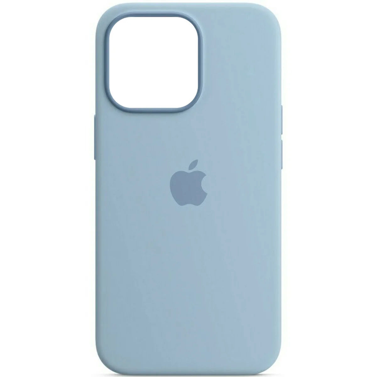 Чехол Silicone case (AAA) full with Magsafe and Animation для Apple iPhone 13 Pro Max (6.7") Голубой / Blue Fog