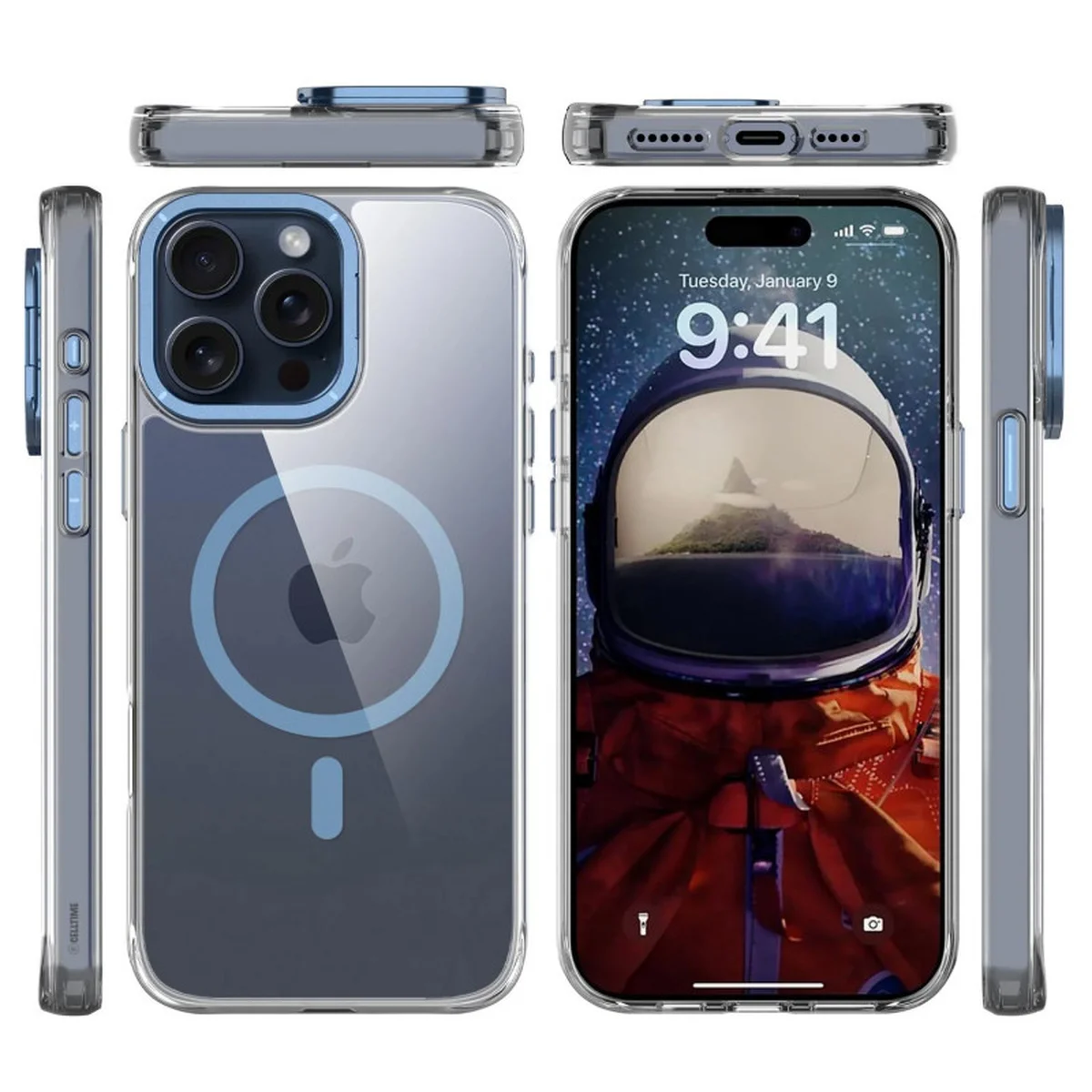 Чехол TPU Space Case Apex with MagSafe для Apple iPhone 13 Pro Max / 14 Pro Max (6.7") Navy Blue