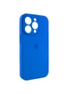 Чехол Silicone Case Full Camera Protective (AA) для Apple iPhone 13 Pro Max (6.7") Синий / Capri Blue / PVH