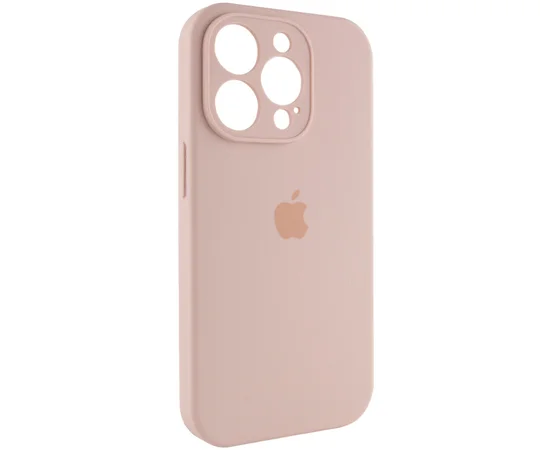 Чохол Silicone Case Full Camera Protective (AA) Apple iPhone 13 Pro Max (6.7") Рожевий / Pink Sand