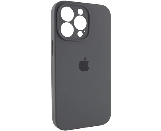 Чехол Silicone Case Full Camera Protective (AA) для Apple iPhone 13 Pro Max (6.7") Серый / Dark Gray / PVH