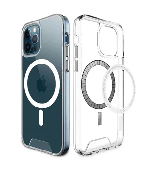 Чохол TPU Space Case with MagSafe для Apple iPhone 13 Pro Max (6.7") Прозорий