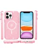 Чехол TPU Galaxy Sparkle (MagFit) для Apple iPhone 13 Pro Max (6.7") Pink+Glitter