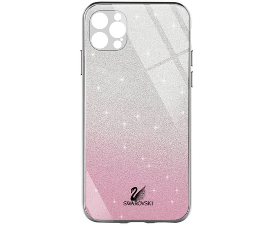 TPU+Glass чехол Swarovski для Apple iPhone 13 Pro Max (6.7") Розовый