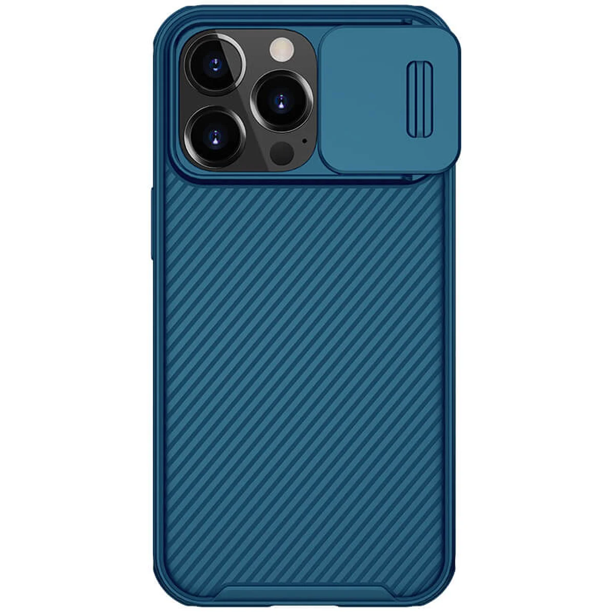 Карбонова накладка Nillkin CamShield Pro Magnetic для Apple iPhone 13 Pro Max (6.7") Синій