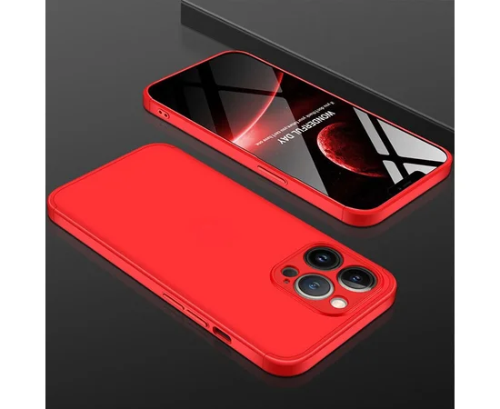 Пластиковая накладка GKK LikGus 360 градусов (opp) для Apple iPhone 13 Pro Max (6.7") Красный