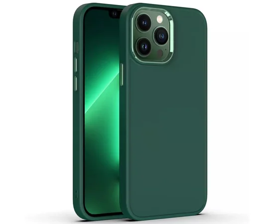TPU чехол Bonbon Metal Style для Apple iPhone 13 Pro Max (6.7") Зеленый / Army green
