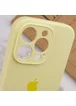 Чехол Silicone Case Full Camera Protective (AA) для Apple iPhone 13 Pro Max (6.7") Желтый / Mellow Yellow