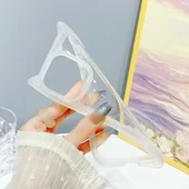 Чехол TPU Cat для Apple iPhone 13 Pro Max (6.7") Transparent