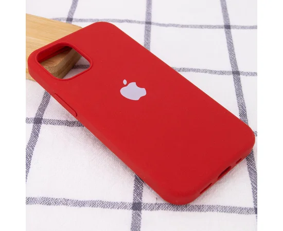 Чехол Silicone Case Full Protective (AA) для Apple iPhone 13 Pro Max (6.7") Красный / Dark Red
