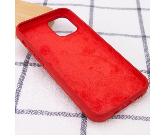Чехол Silicone Case Full Protective (AA) для Apple iPhone 13 Pro Max (6.7") Красный / Dark Red