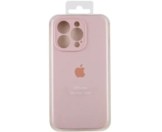Чохол Silicone Case Full Camera Protective (AA) Apple iPhone 13 Pro Max (6.7") Рожевий / Chalk Pink