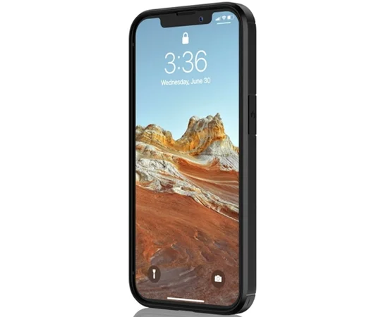 Чехол TPU+PC Matte Carbon для Apple iPhone 13 Pro Max (6.7") Черный