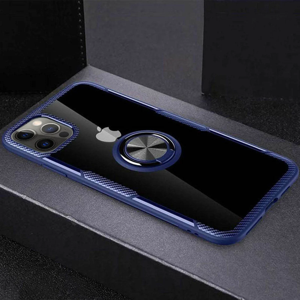 TPU+PC чохол для Apple iPhone 13 Pro Max (6.7") Чохол Deen CrystalRing for Magnet (opp)