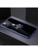 TPU+PC чехол Deen CrystalRing for Magnet (opp) для Apple iPhone 13 Pro Max (6.7") Бесцветный / Синий
