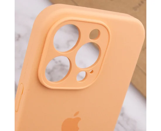 Чехол Silicone Case Full Camera Protective (AA) для Apple iPhone 13 Pro Max (6.7") Оранжевый / Cantaloupe