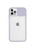 Силиконовый чехол "Camera Slide" со шторкой для iPhone 13 Pro Max Сиреневый
