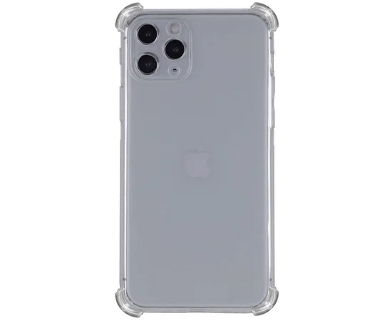TPU чехол GETMAN Ease logo усиленные углы для Apple iPhone 13 Pro Max (6.7") Серый (прозрачный)