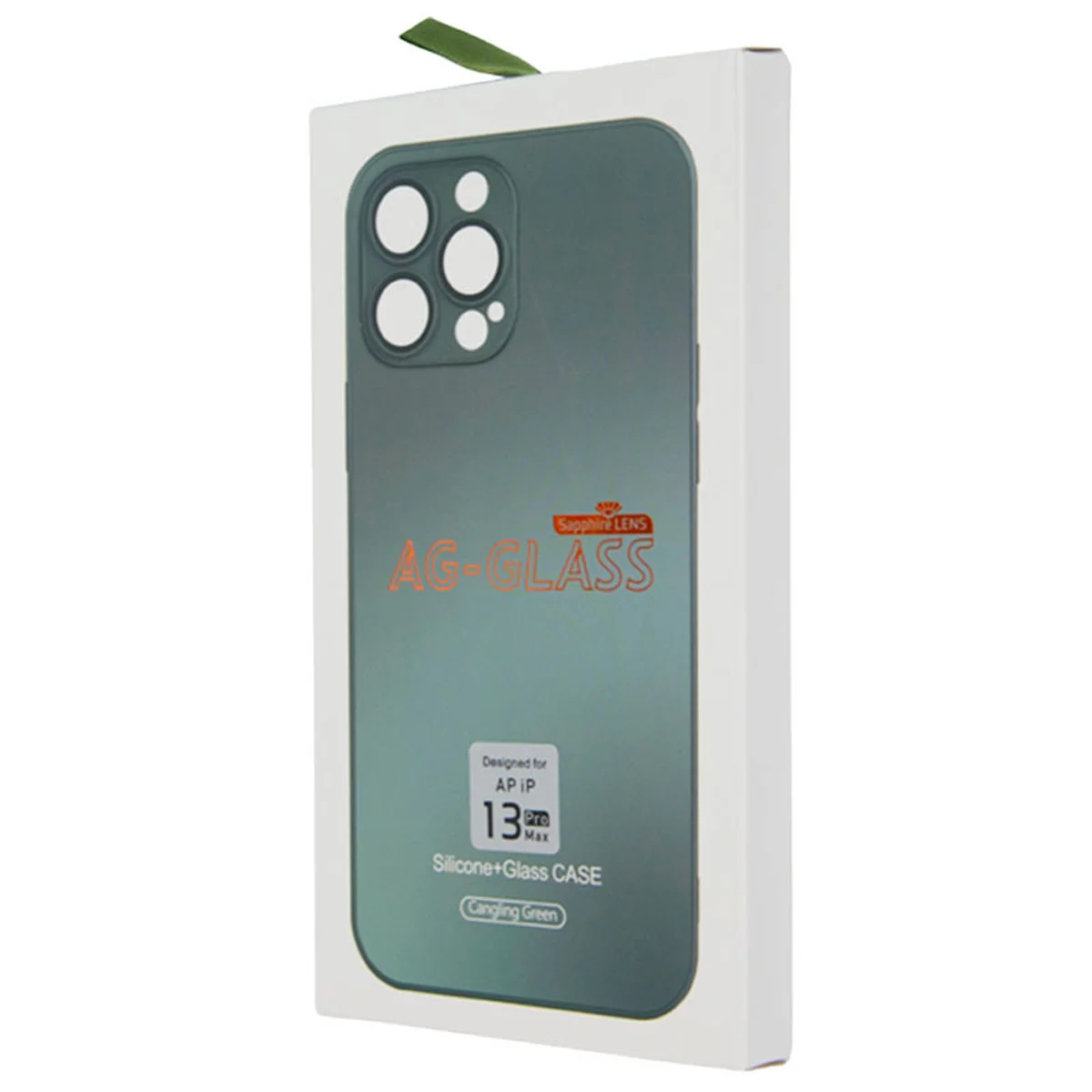 Чехол TPU+Glass Sapphire matte case для Apple iPhone 13 Pro Max (6.7") Cangling Green