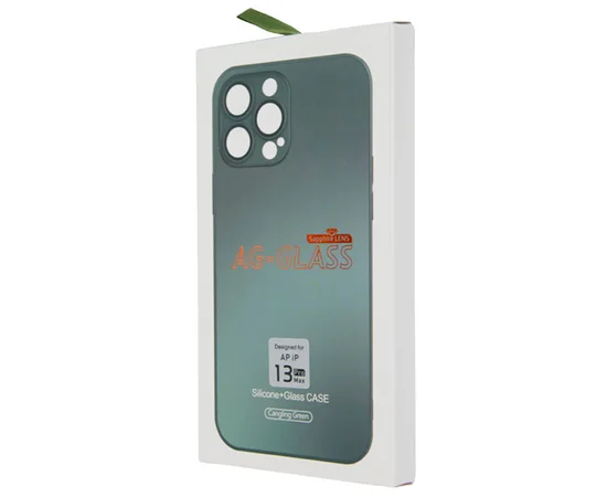 Чехол TPU+Glass Sapphire matte case для Apple iPhone 13 Pro Max (6.7") Cangling Green