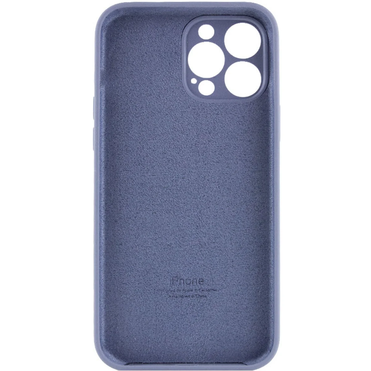 Чехол Silicone Case Full Camera Protective (AA) для Apple iPhone 13 Pro Max (6.7") Серый / Lavender Gray / PVH