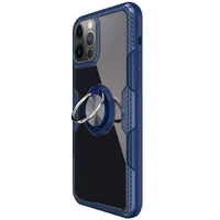 TPU+PC чехол Deen CrystalRing for Magnet (opp) для Apple iPhone 13 Pro Max (6.7") Бесцветный / Темно-синий