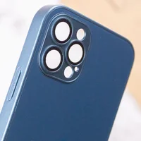 Чехол TPU+Glass Sapphire matte case для Apple iPhone 13 Pro Max (6.7") Navy Blue